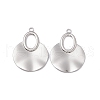Non-Tarnish 304 Stainless Steel Big Pendants STAS-B031-34P-2