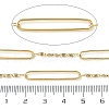 304 Stainless Steel Rectangle with Lumachina Chains CHS-C015-02C-G-3