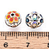 Round Brass Rhinestone Beads KK-Q080-01C-S-3