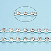 Silver Plated Brass Rhinestone Strass Chains CHC-N020-12A-03-2