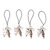 Alloy Enamel Cat & Fish Charm Mobile Straps HJEW-JM03342-2