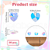Beebeecraft 80Pcs Electroplate Glass Charms EGLA-BBC0001-05B-2