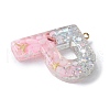 Resin Pendants RESI-B029-01P-P-2