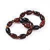 Natural Agate BeadStretch Bracelets G-P570-01L-4