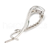 Alloy Hair Bobby Pins for Women Girls OHAR-C012-01P-2