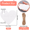SOFPLATE 200Pcs Heart Paper Gift Tags CDIS-SP0001-14B-2