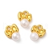 Alloy with ABS Plastic Imitation Pearl Charms FIND-G057-03MG-3