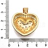 Brass Micro Pave Cubic Zirconia Pendants KK-K401-05B-G-3