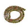 Natural Unakite Beads Strands G-M403-A23-02-3