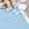 Silicone & Brass Earphone Chains HJEW-OC00027-5