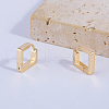 Square Stainless Steel Hoop Earrings GQ3183-2