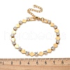 304 Stainless Steel Rhinestone Cup Chain Bracelets for Women BJEW-F488-26G-G-5