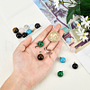  16Pcs 8 Style Natural & Synthetic Gemstone Pendants G-NB0003-04-3