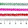 Transparent Painted Glass Beads Strands X-DGLA-A034-T3mm-A24-3