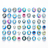 Acrylic & Resin & Polymer Clay Rhinestone European Beads FPDL-NB0001-02B-1