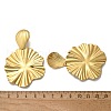 304 Stainless Steel Dangle Stud Earrings EJEW-S253-12G-3
