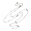 304 Stainless Steel Infinity Y Necklaces NJEW-R026-21P-4