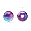 300Pcs 12 Colors ABS Plastic Bead KY-CJ0001-68-2