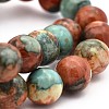 Synthetic Ocean White Jade Round Bead Strands X-G-M165-6mm-04-2