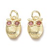 Brass Micro Pave Cubic Zirconia Pendants KK-P188-I-2