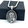 Ancient Greek Stainless Steel Religion Embossed Saint Pendant Punk Hip-hop Necklaces HV5728-2-1