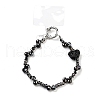 Glass & Iron Beads Mobile Straps AJEW-H153-03B-05-1