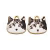Alloy Enamel Pendants ENAM-V002-04G-02-1