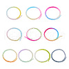 10 Strands 10 Colors Transparent Gradient Color Glass Beads Strands GLAA-TA0001-90-2