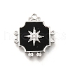 Brass Micro Pave Cubic Zirconia Pendants KK-M318-12P-1