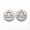 Tarnish Resistant 201 Stainless Steel Pendants STAS-Z001-B-09P-1