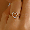 925 Sterling Silver Micro Pave Zirconia Finger Rings for Women SF4347-2-5