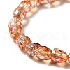 Electroplate Transparent Glass Beads Strand GLAA-G088-05-4