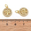 Brass Micro Pave Cubic Zirconia Pendants KK-C092-11G-3