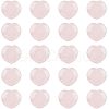 HOBBIESAY 20Pcs Natural Rose Quartz Heart Palm Stone G-HY0001-02-1