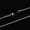 Non-Tarnish 304 Stainless Steel Snake Chain Necklaces X-STAS-S029-09-2