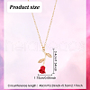 ANATTASOUL 3Pcs 3 Color Zinc Alloy Rose of Life Pendant Necklaces Set for Women NJEW-AN0001-24-2