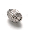 Tarnish Resistant 304 Stainless Steel Corrugated Beads STAS-I050-04-2