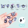 5Pcs 5 Style Magic Wizard Cat Enamel Pins JBR095A-2