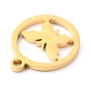 304 Stainless Steel Charms STAS-O142-57G-3
