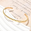 304 Stainless Steel Cuff Bangles for Women AJEW-P127-15G-3