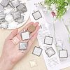 DIY Blank Square Pendant Making Kit DIY-NB0002-49-3