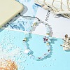 Porcelain & Glass & Wood Mobile Straps HJEW-FZ00030-8