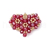 Seed Beads Beaded Charms PALLOY-MZ00341-02-1