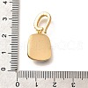 Brass Micro Pave Cubic Zirconia Pendents KK-R212-03G-06-3