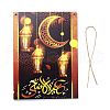 Eid Theme Density Board Wooden Wall Ornament Doorplate Pendants HJEW-C004-02F-2