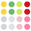 WADORN 32Pcs 8 Colors Baking Paint Brass Pendants KK-WR0001-20-1