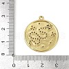 Brass Micro Pave Cubic Zirconia Pendants KK-M322-35G-3