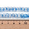 Luminous Handmade Silver Foil Glass Beads Strands FOIL-N029-02B-08-5