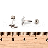 304 Stainless Steel Stud Earrings EJEW-H161-01P-G-5