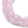 Opaque Solid Color Electroplate Glass Beads Strands EGLA-N013-J6mm-B01-3